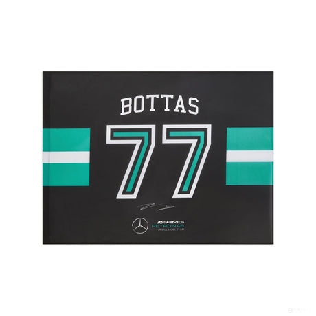 Mercedes Flag, Valtteri Bottas, 120x90 cm, Black, 2021 - FansBRANDS®